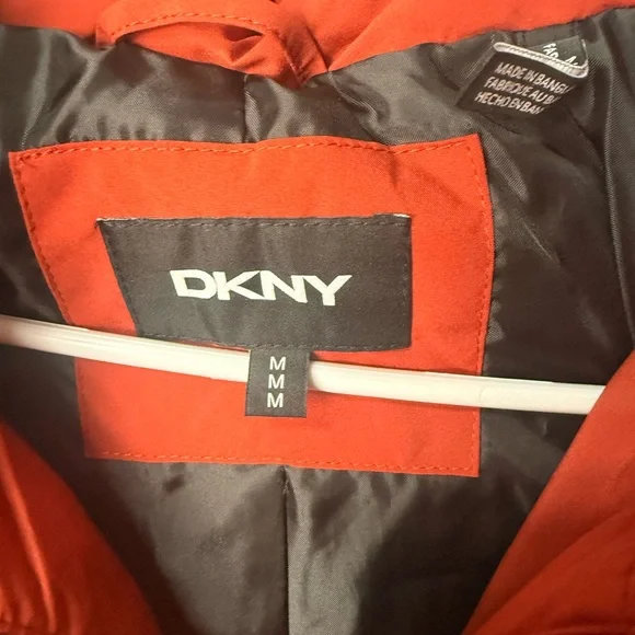 DKNY Women Vibrant Red Puffer Jacket - Picture 2 of 6